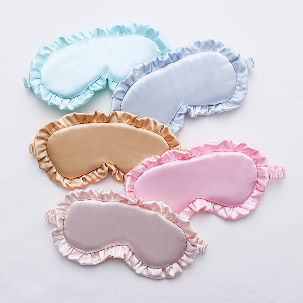 Luxury Silk Ruffle Eye Mask