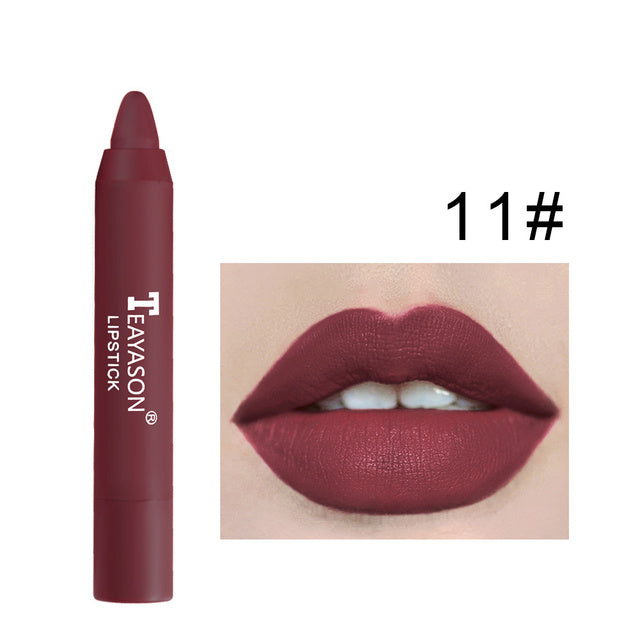 Elegant Matte 12-Color Lip Liner Set