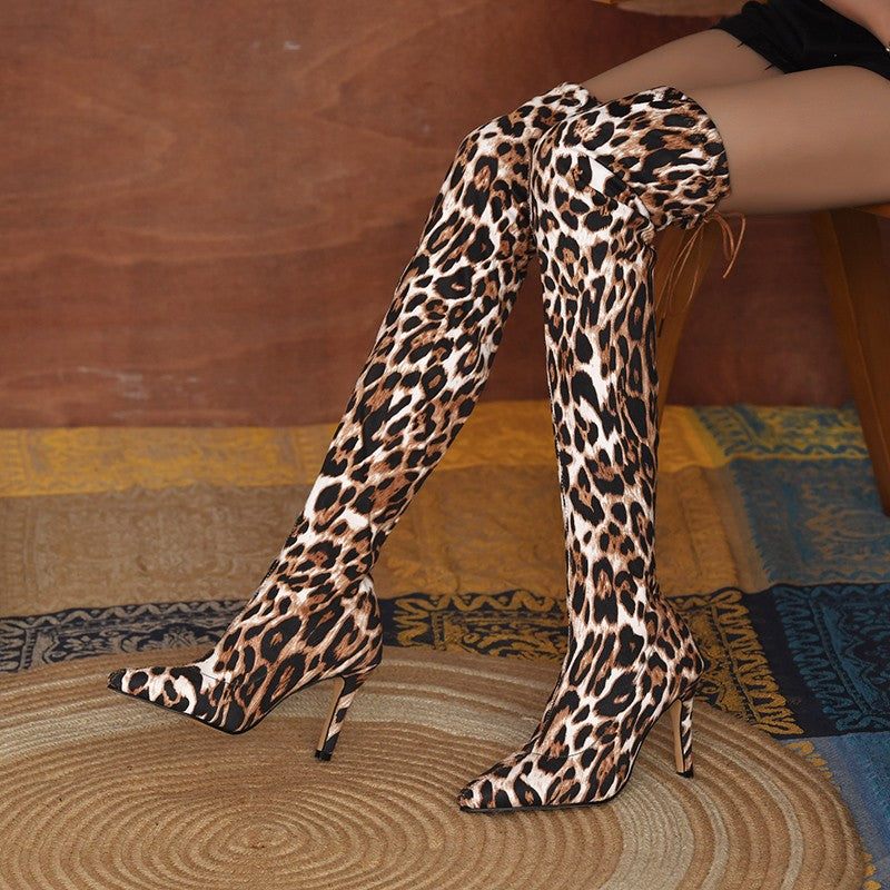 Plus Size Over-the-Knee Stiletto Heels for Women
