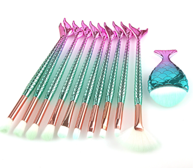Enchanted Mermaid 11-Piece Brush Set