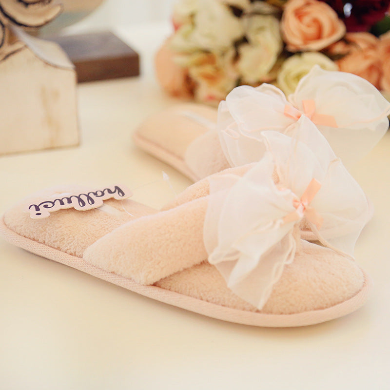 Popular Waterproof Bowknot Slippers