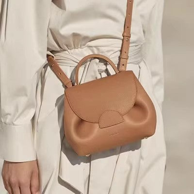 Polene Three-Color Small Pig Bag with Shoulder Strap