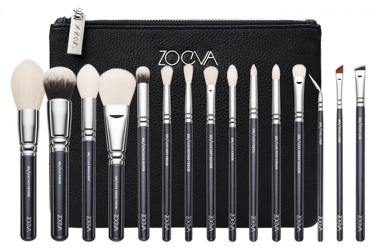 15-Piece Pink Rose Gold Makeup Brush Set