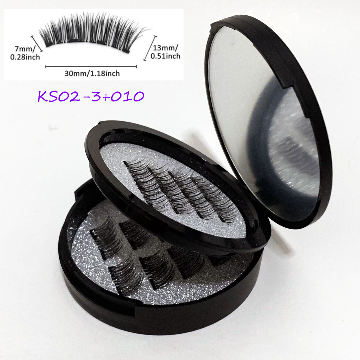 24P-3 Magnetic Lashes with Mirror - No Glue Needed