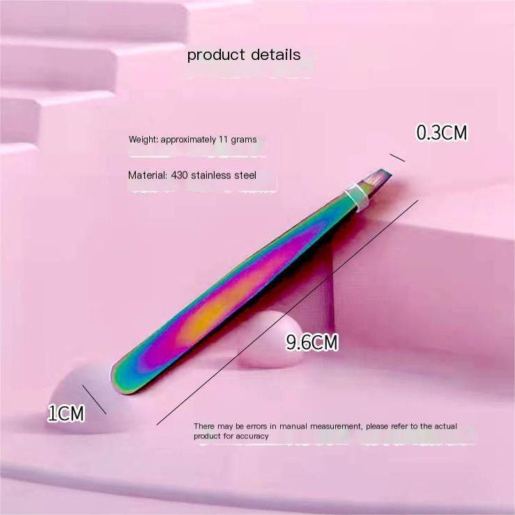 1.5mm Thick Stainless Steel Eyebrow Tweezers for Women