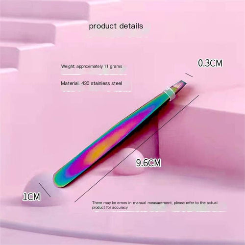 1.5mm Thick Stainless Steel Eyebrow Tweezers for Women