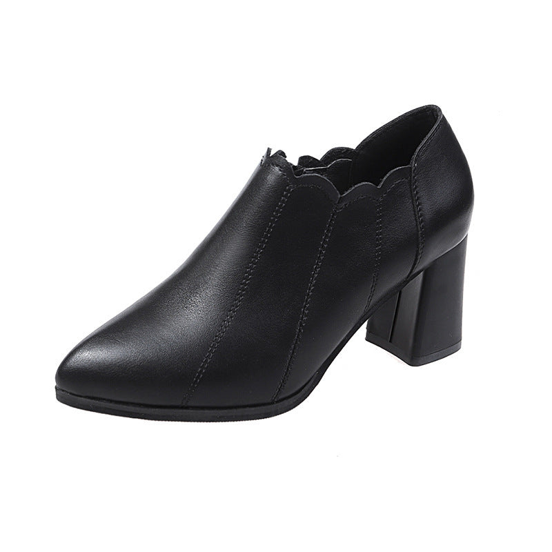 Elegant Pointed-Toe Heeled Booties