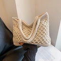 2024 New Chinese Style Woven Beach Tote Bag