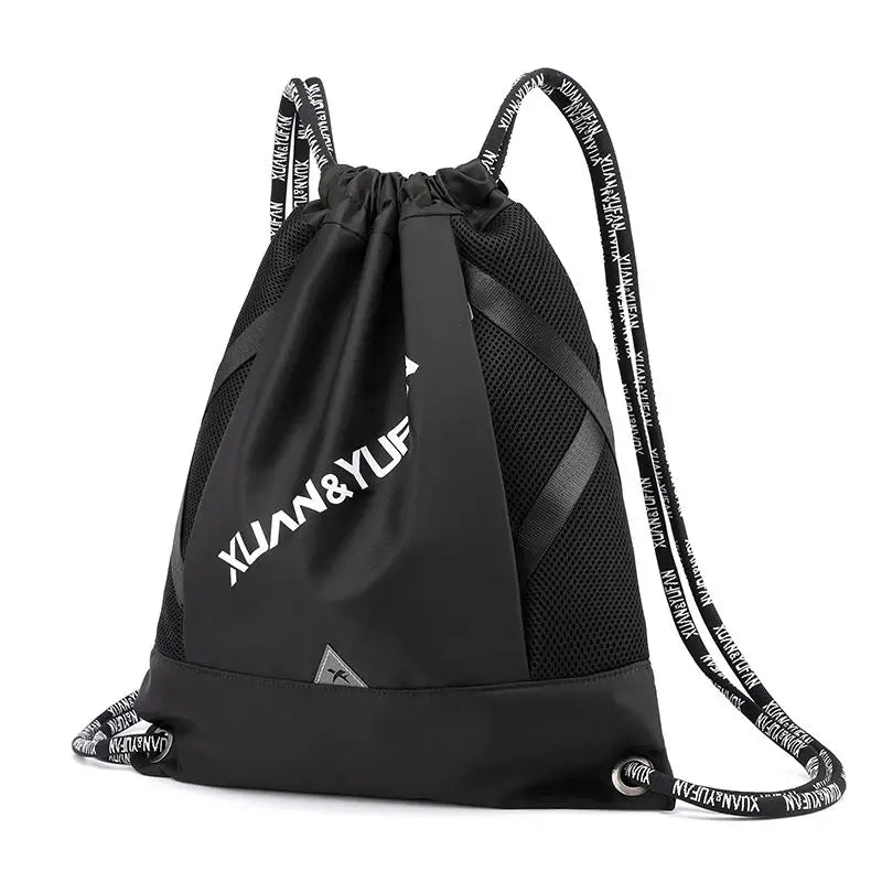 Large-Capacity Casual Sports Backpack with Drawstring
