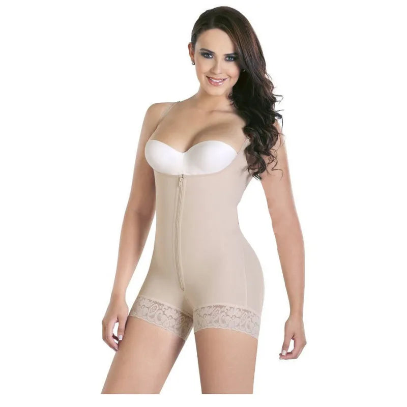 Shapewear Open-Bust Mid-Thigh Bodysuit