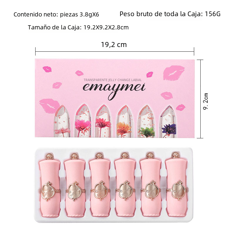 6-Piece Thermochromic Moisturizing Lipstick Set