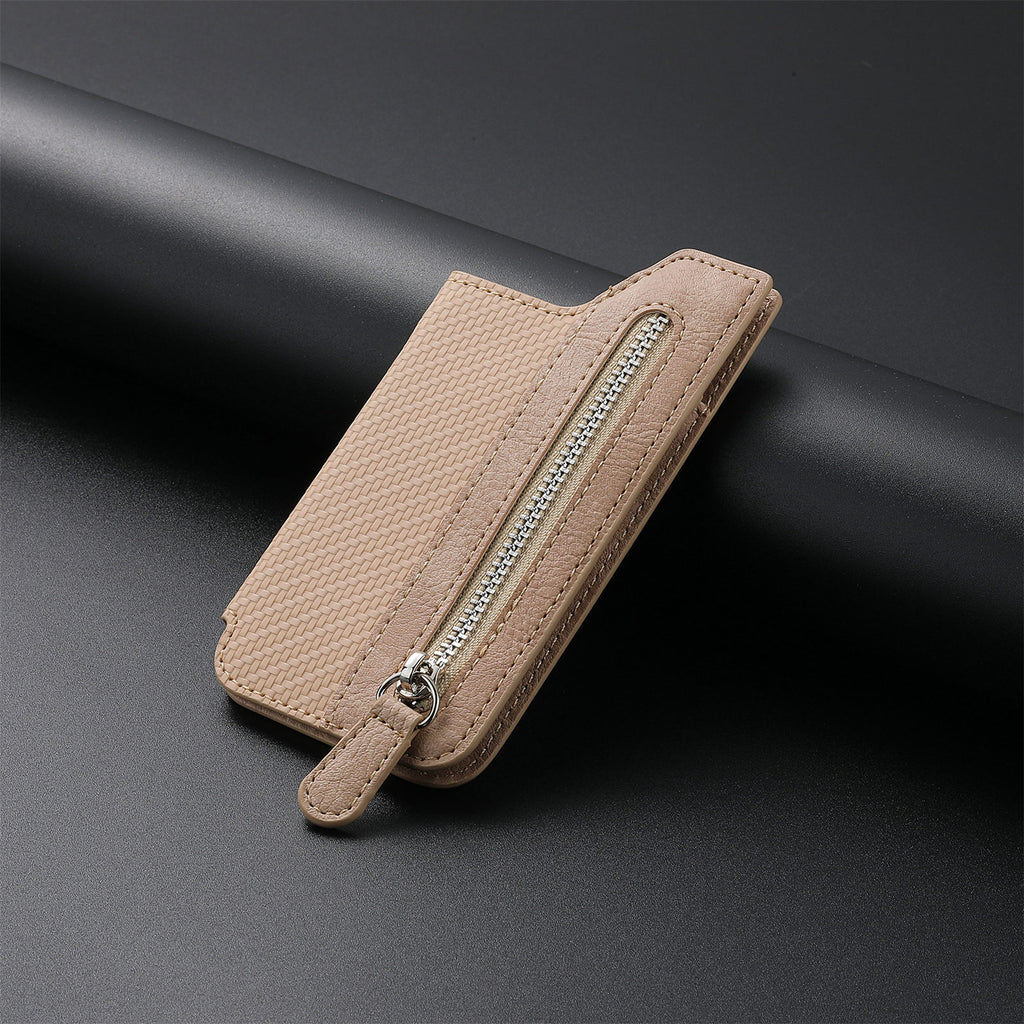 Multi-Functional Phone Card Holder with Zipper and Stand