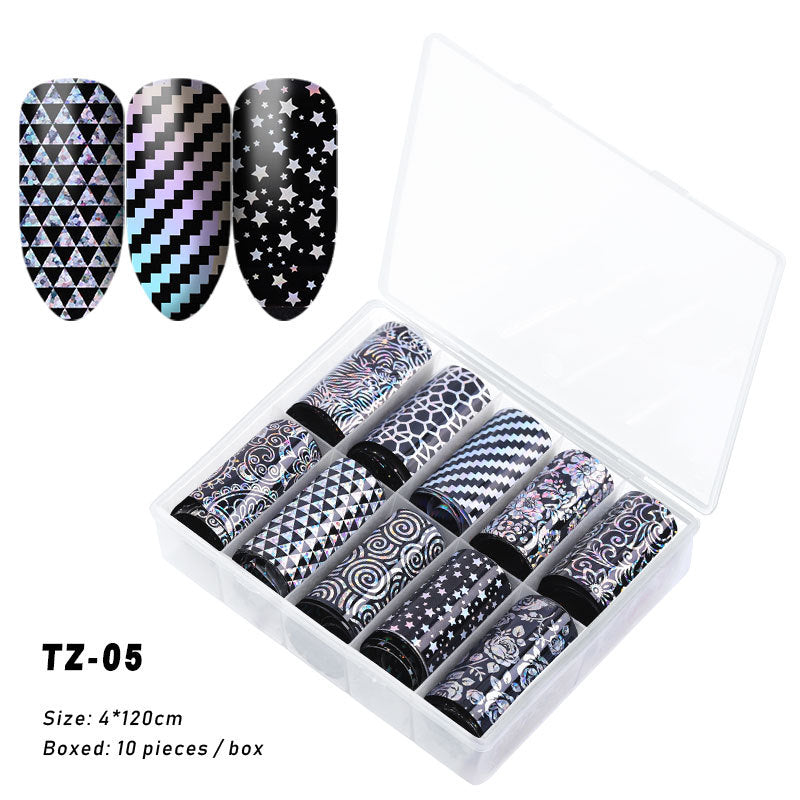 2020 New Nail Art Transfer Stickers - Starry Laser