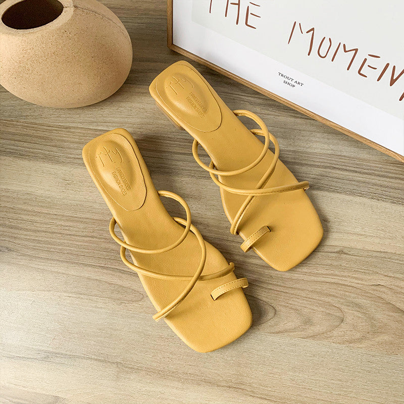 Elegant Low-Heel Mules for Women