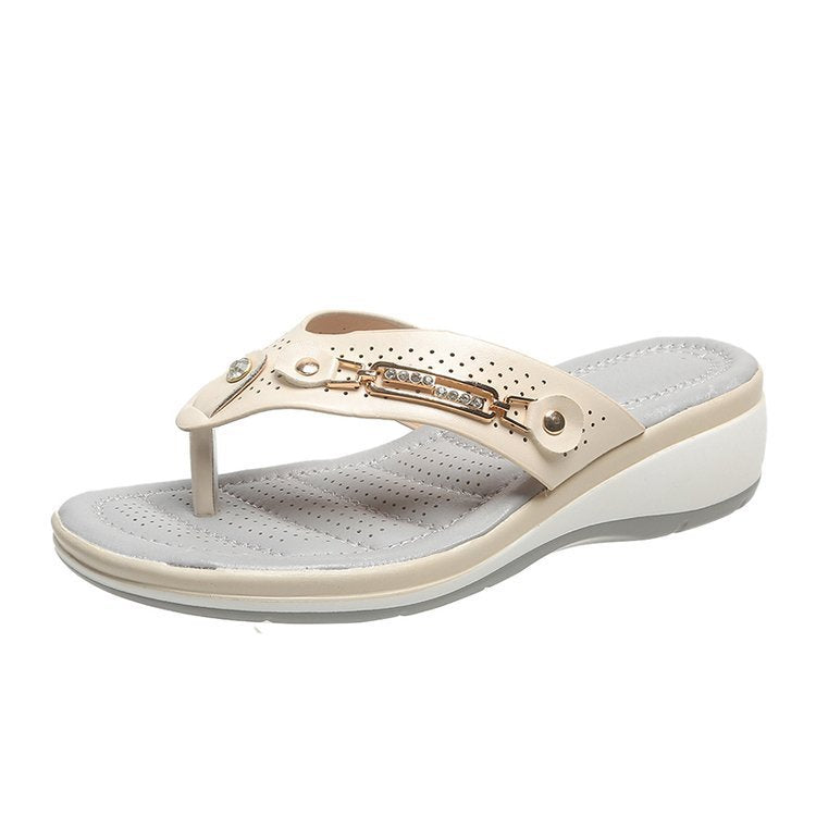 Elegant Beach Wedge Sandals