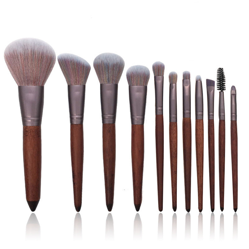 Elegant Microfiber Cosmetic Brush Ensemble