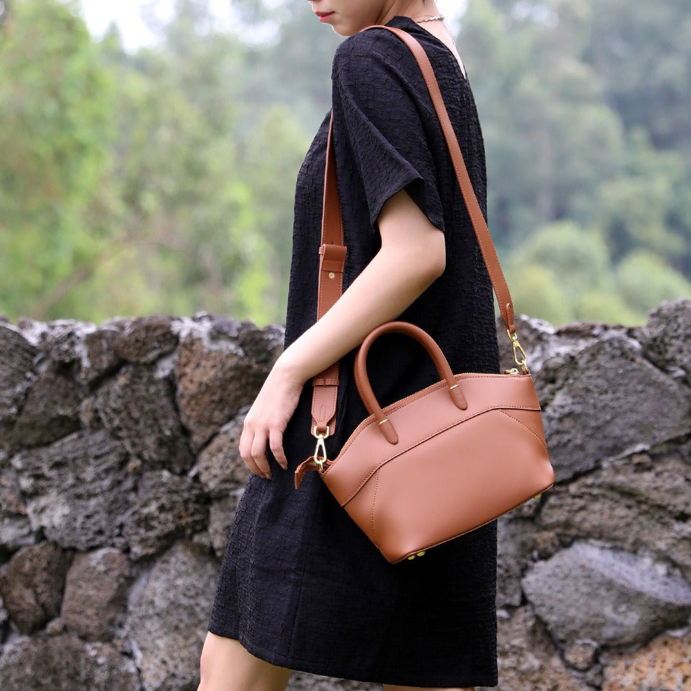 Portable Wings Style Cowhide Tote Bag
