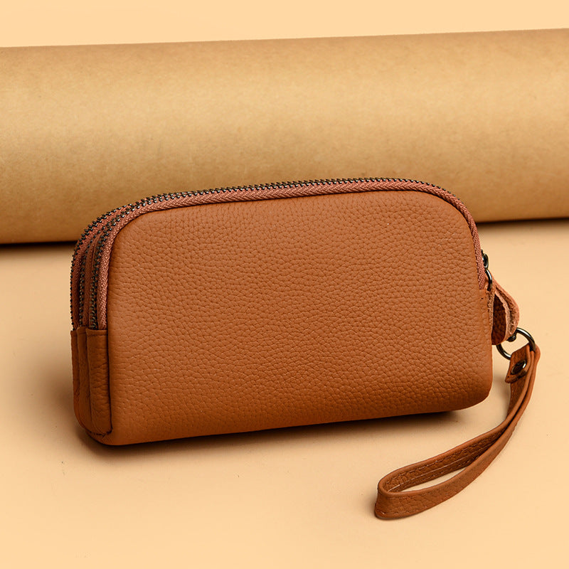 Elegant Leather Zip Wallet