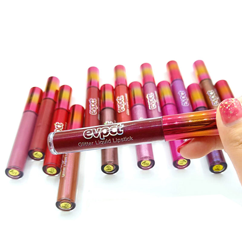 Elegant 15-Shade Glitter Lipstick Ensemble