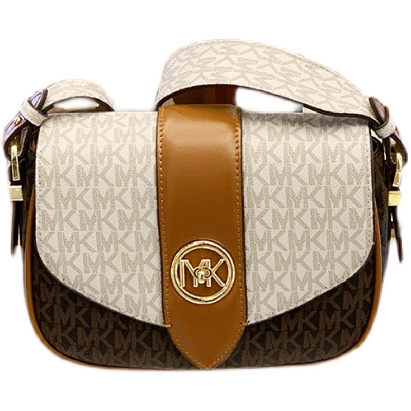 2023 New Women's Leather Saddle Bag from Hong Kong