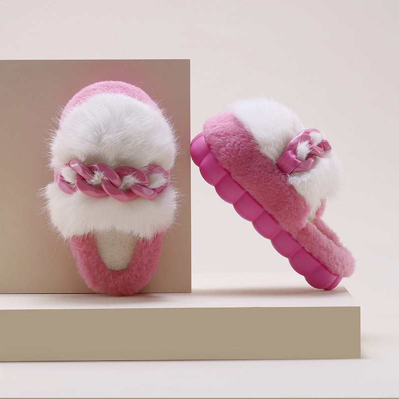 Warm Outdoor Trend Slippers with Thick Bottom