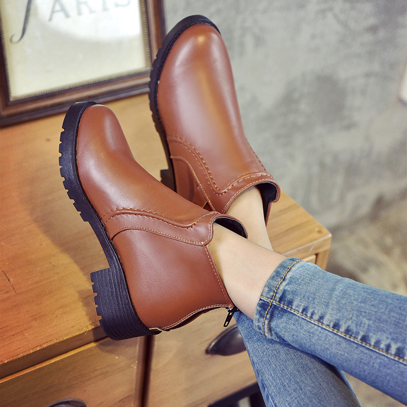 Elegant Non-Slip Heeled Winter Boots