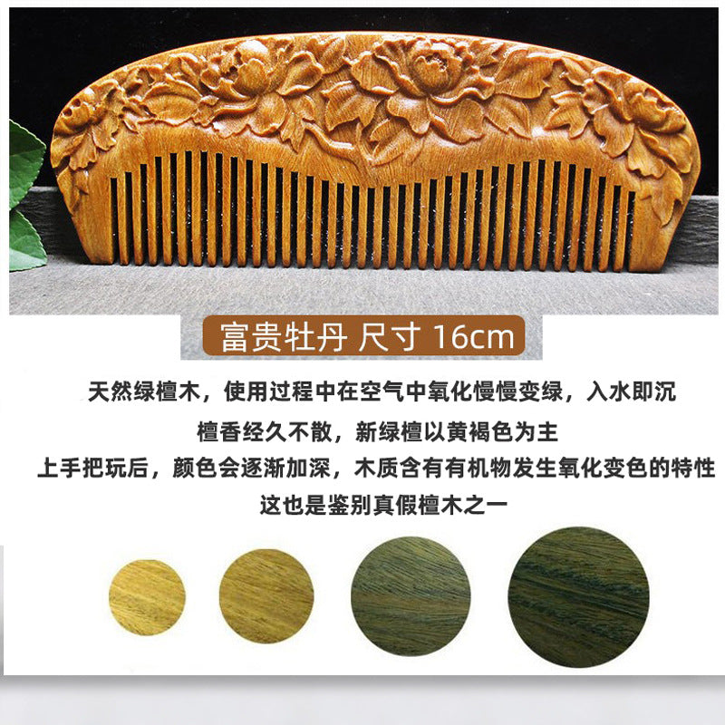 Elegant Vintage Sandalwood Combs