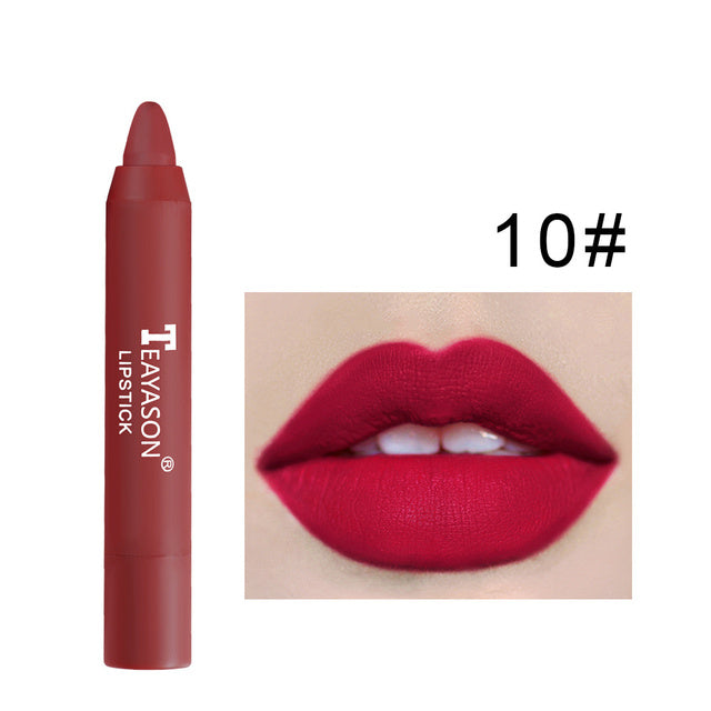 Elegant Matte 12-Color Lip Liner Set