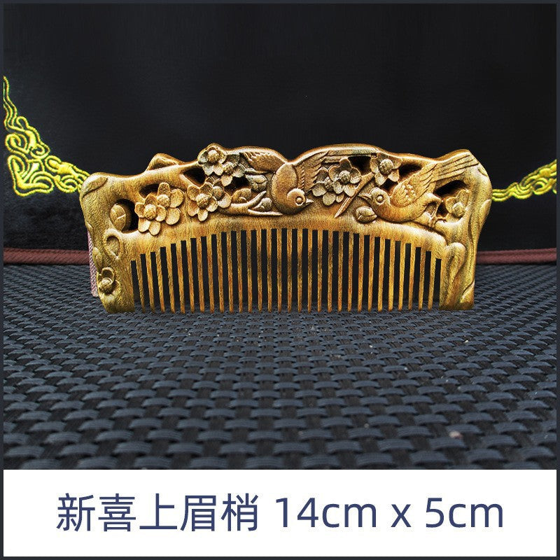 Elegant Vintage Sandalwood Combs